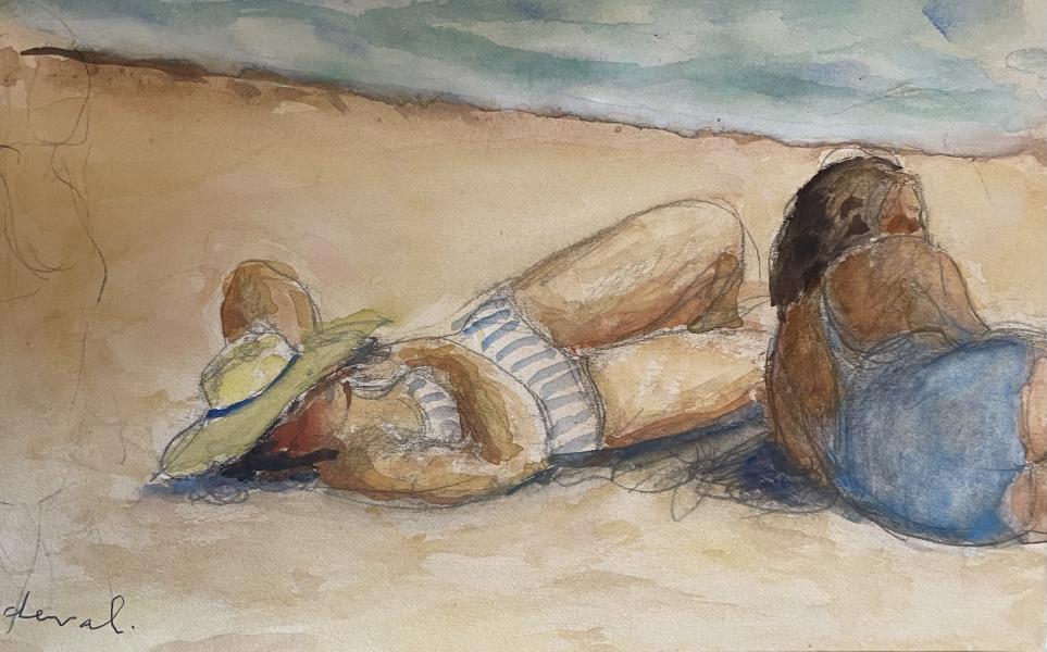 La détente sur la plage Pierre DEVAL
