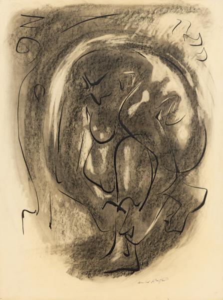 FEMME AU BAIN, 1943 André MASSON