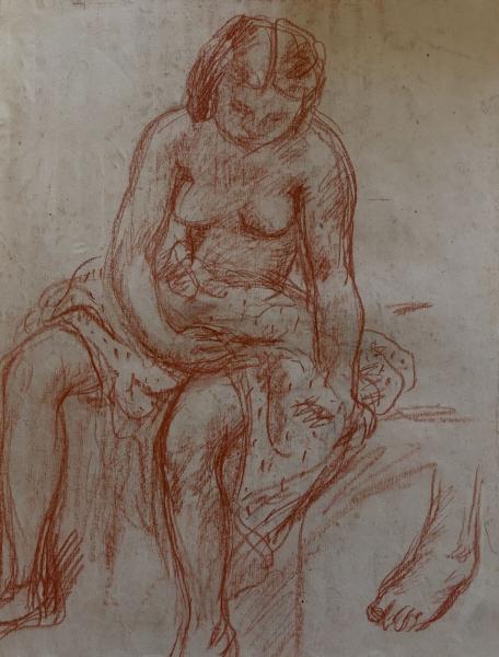 Étude de jeune femme dénudée Pierre DEVAL