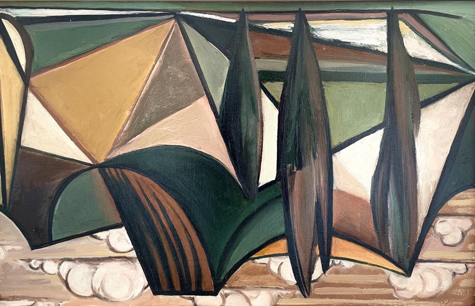 Trois cyprès, juillet 1977 Georges-Henri PESCADERE