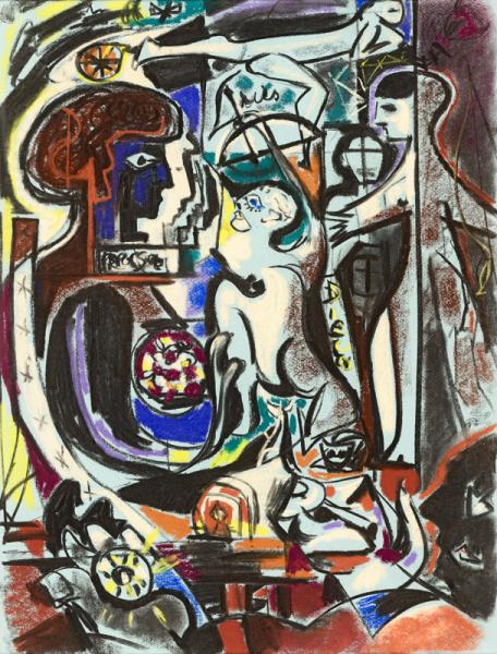 ETUDE POUR ISABELLE D'ESTE, 1943 André MASSON