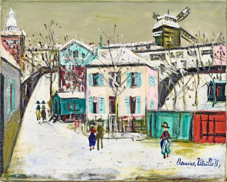 Le maquis à Montmartre sous la neige Maurice UTRILLO