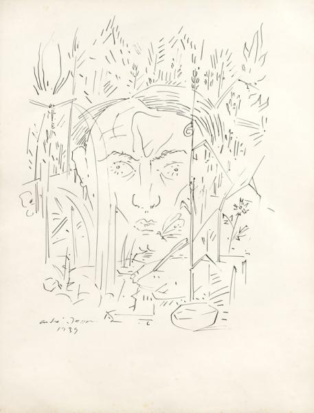 AUTOPORTRAIT DANS L'HERBE, 1939 André MASSON