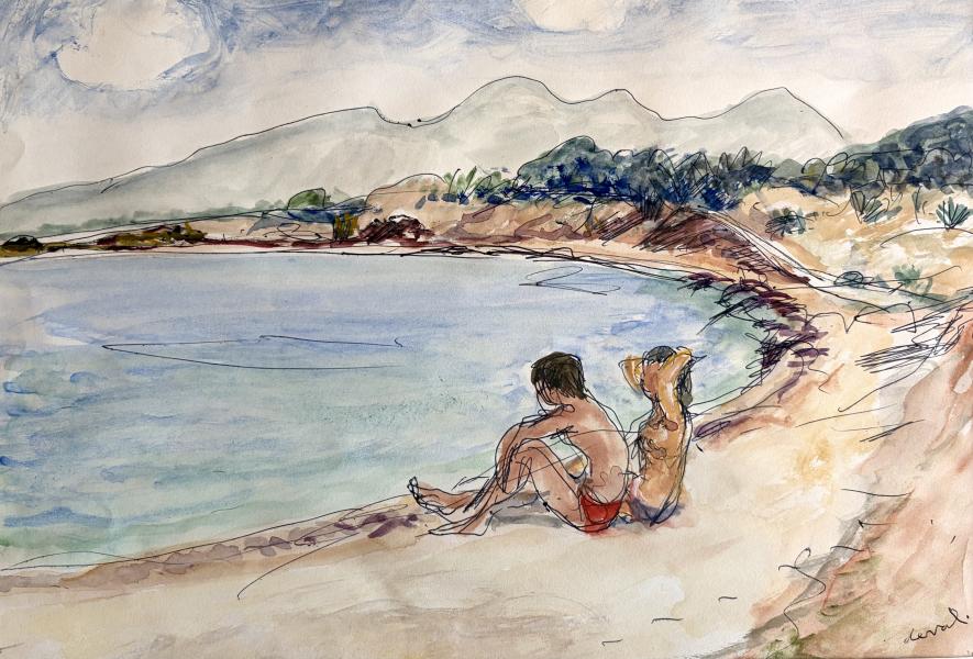Couple sur la plage Pierre DEVAL