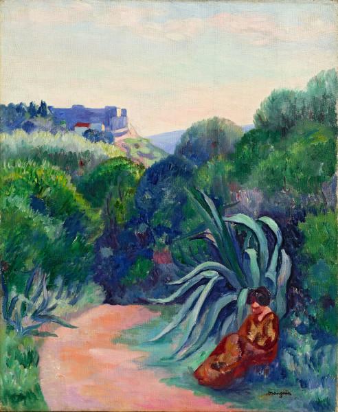 Allée à Villecroze, Cassis. Eté 1914 Henri MANGUIN