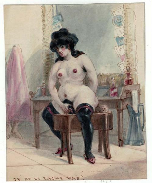 Je ne le lâche pas! Ecole Française du XIXème siècle