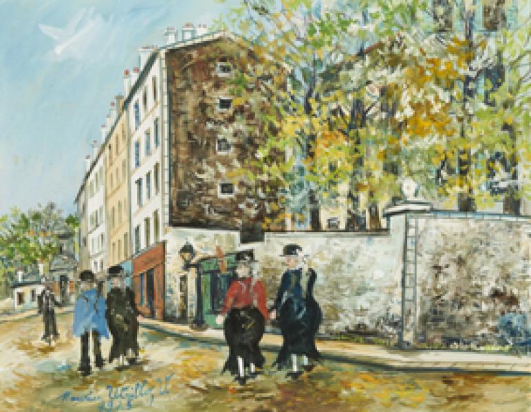 Rue d'Orchampt, Montmartre, 1925 Maurice UTRILLO