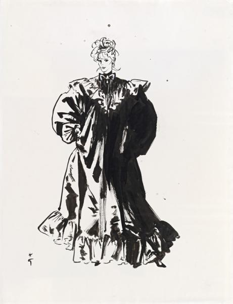 Robe bouffante René GRUAU