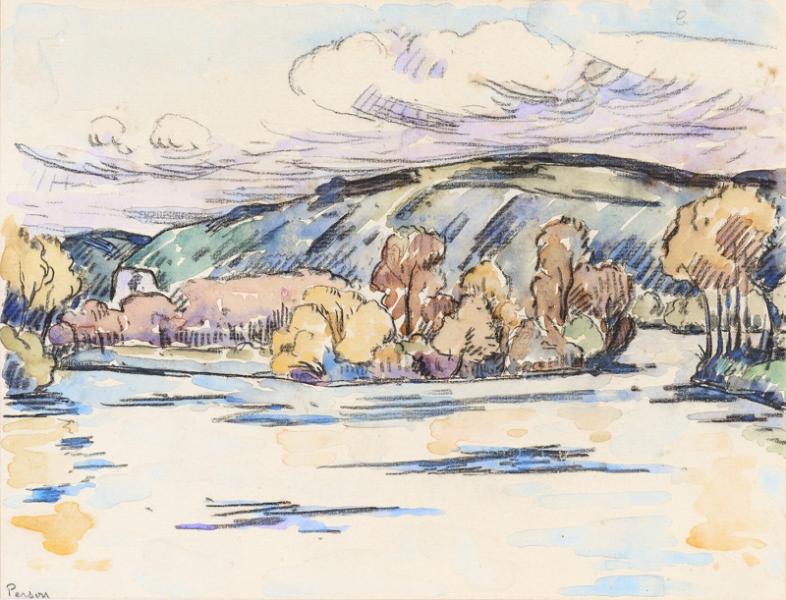 La Seine à Herequeville Henri PERSON