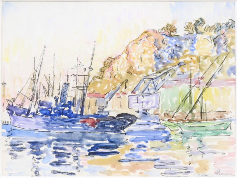 Voiliers dans le port de Nice Henri PERSON