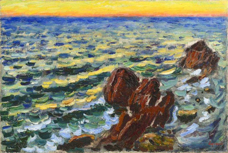 Marine à Toulon (Crépuscule), vers 1902 René SEYSSAUD