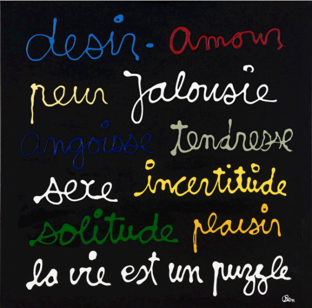 La vie est un puzzle, 2018 BEN VAUTIER