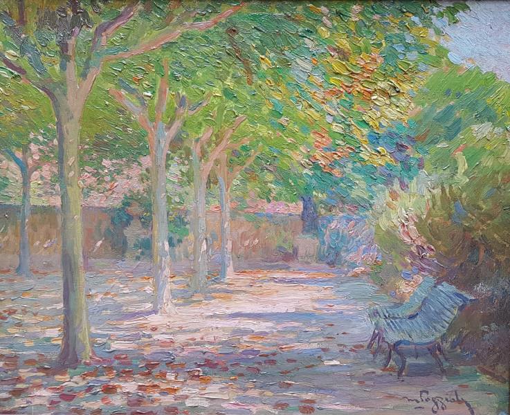Banc au jardin Marcel POGGIOLI