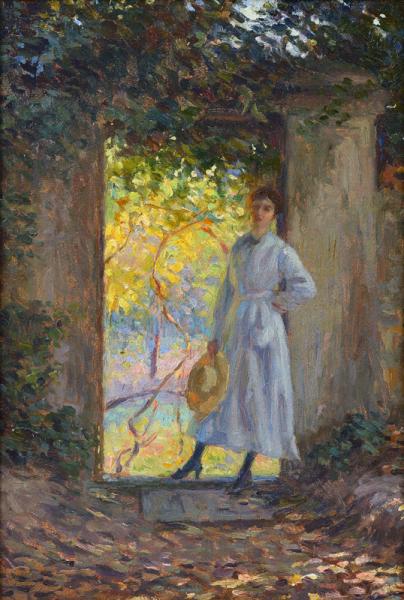 Jeune fille au chapeau Marcel POGGIOLI