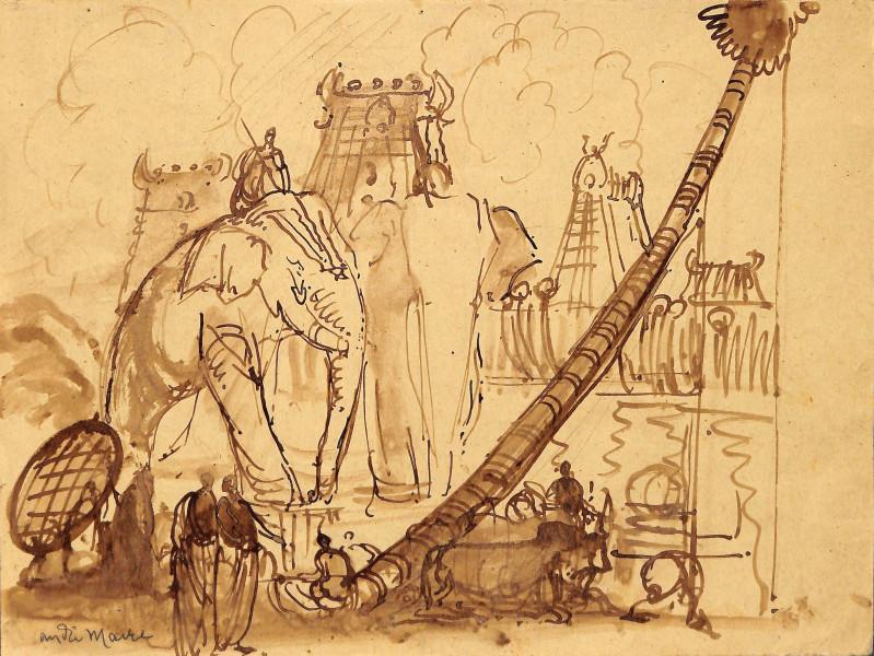 Les éléphants, Inde André MAIRE