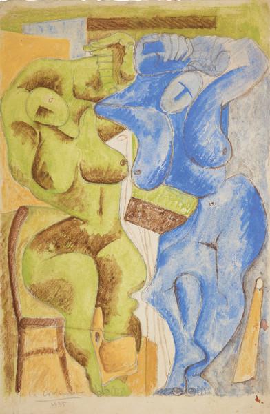 Deux femmes debout à la chaise, 1935 - LE CORBUSIER