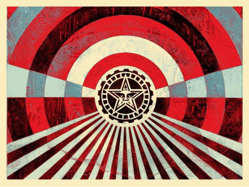 Tunnel Vision (Blue) Shepard FAIREY