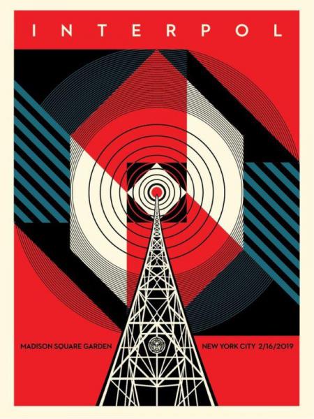 Interpol NYC Calling Shepard FAIREY