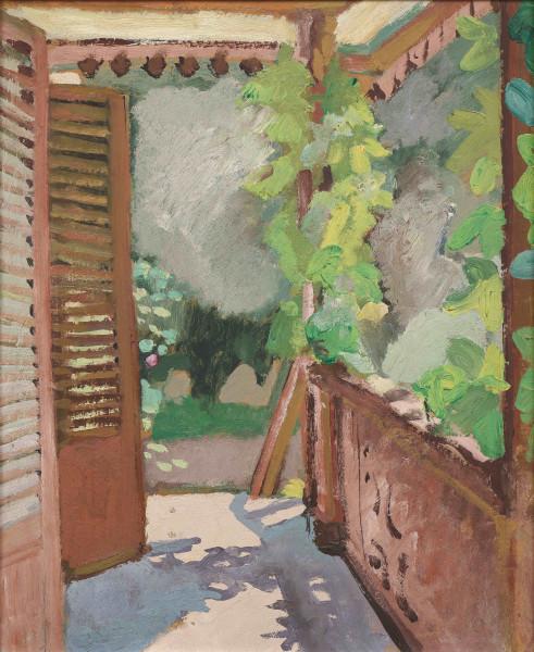 Le balcon terrasse à Montigny-sur-Loing,1925 Alfred LOMBARD