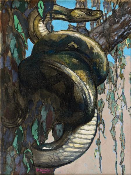 Python branché, c. 1930 Paul JOUVE