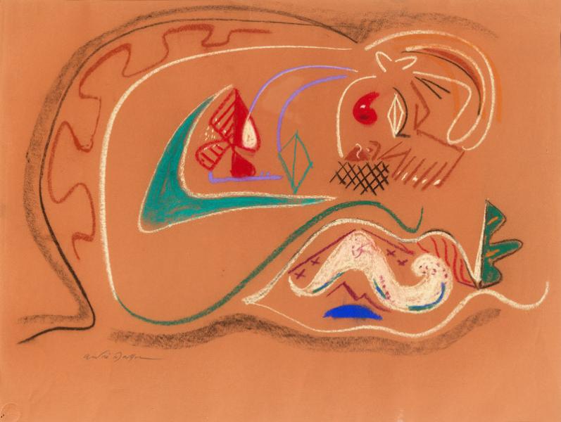 L'ENFANT AU CHIEN, 1944 André MASSON