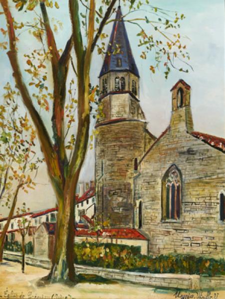 Eglise, Crémieux (Isère) , 1934 Maurice UTRILLO