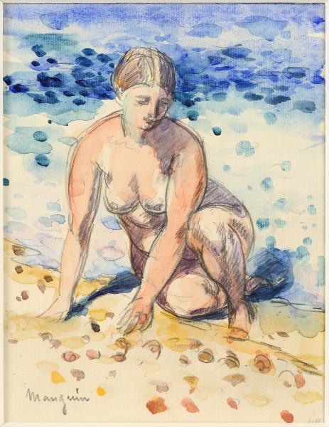 Nu au bord de la mer, 1922 Henri MANGUIN