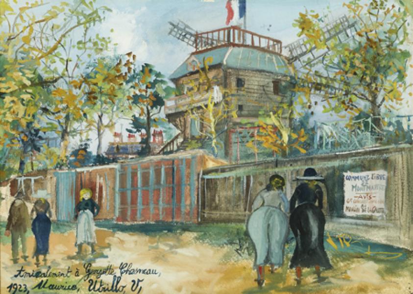 Moulin de la Galette, Montmartre, 1923 Maurice UTRILLO