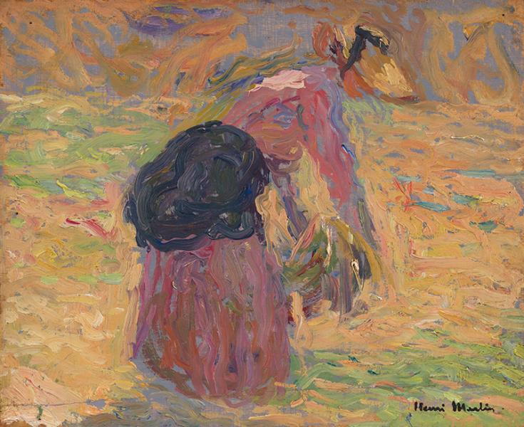 Jeune lieuse de gerbe, circa 1920 Henri MARTIN