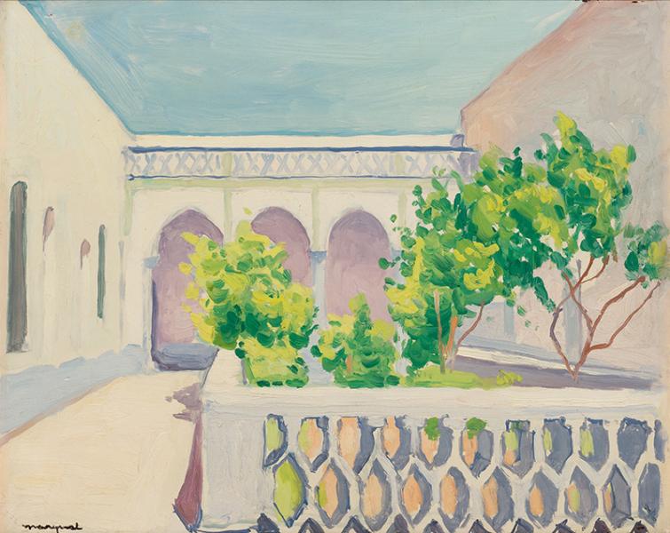 Le patio à Laghouat, 1921