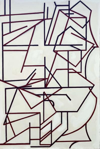 Composition, lignes, 1983-1984 Georges-Henri PESCADERE