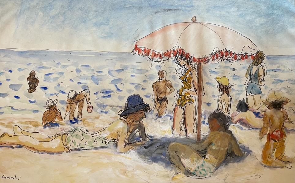 Le parasol rose Pierre DEVAL