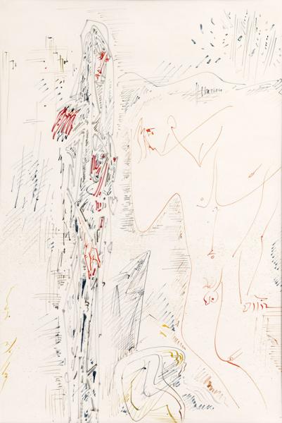 L'AMAZONE ET LE PRISONNIER, 1965 André MASSON