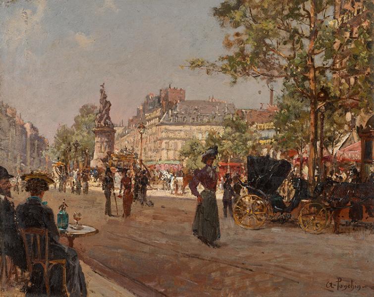 Vue de la place de Clichy, Paris, 1900 Antoine PONCHIN
