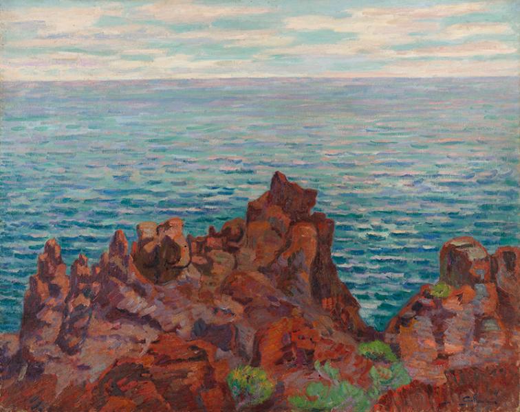Les Roches rouges, pointe de la Male Raigue, avril 1899 Armand GUILLAUMIN