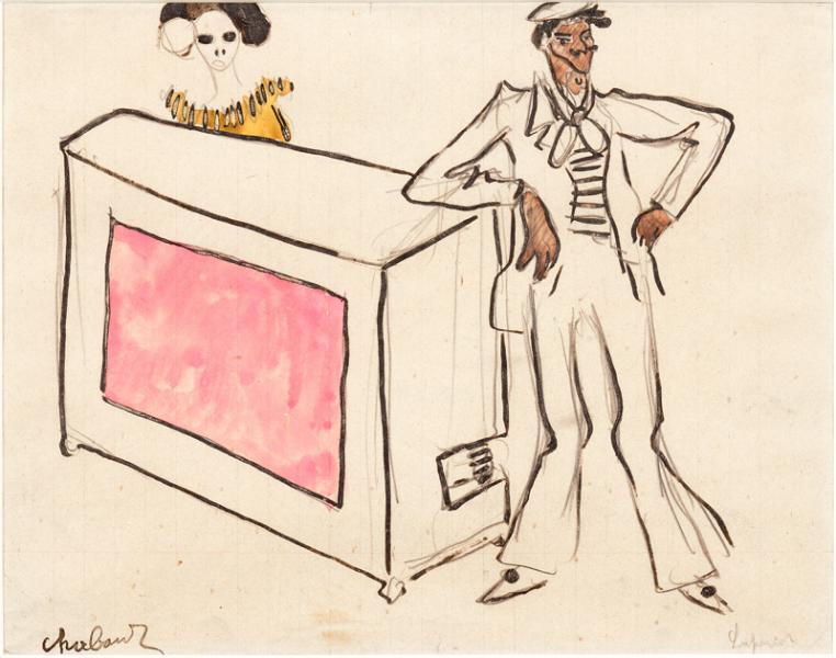 Scène de cabaret Auguste CHABAUD