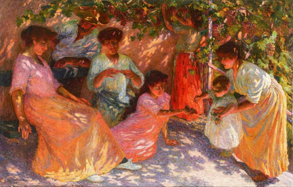 Sous la treille (Provence), 1905 Augustin CARRERA
