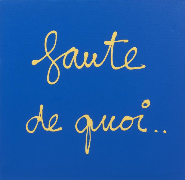 Faute de quoi... 2017 BEN VAUTIER