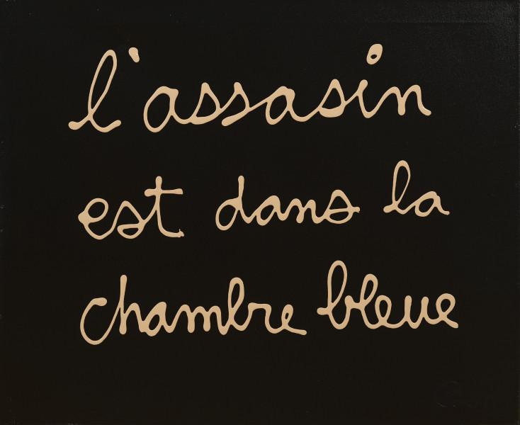L'assassin est dans la chambre bleue, 2010. BEN VAUTIER