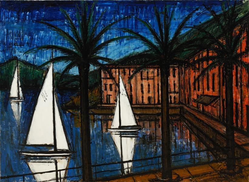 Le port de Beaulieu Bernard BUFFET