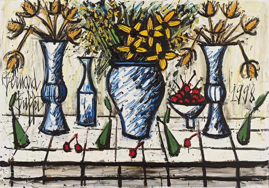 Nature morte aux fleurs jaunes, 1998 Bernard BUFFET