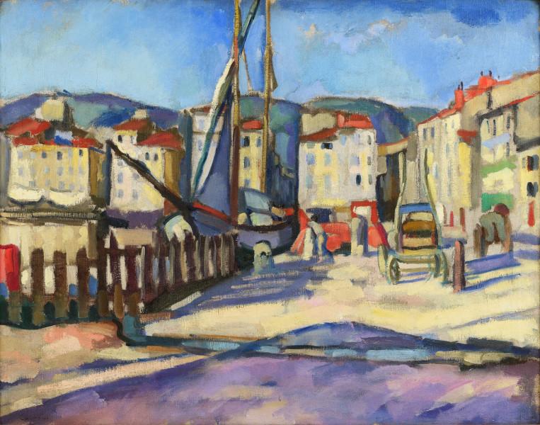 Le port de Cassis à la barrière Charles CAMOIN