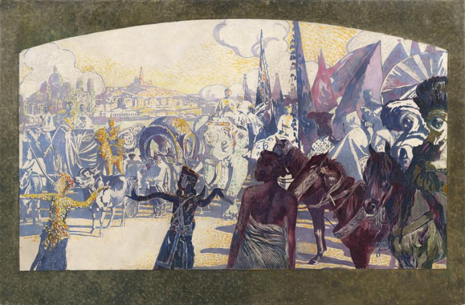 Projet pour l’affiche de l’Exposition Coloniale de 1916 David DELLEPIANE