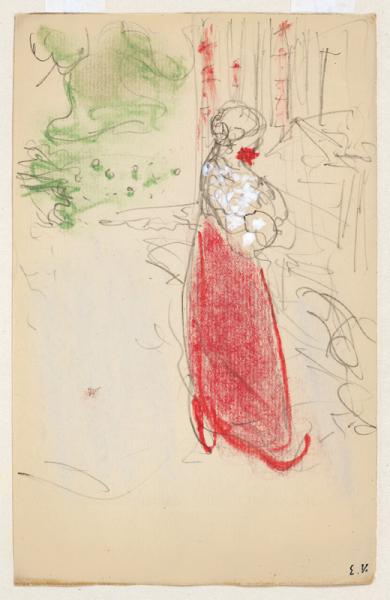 Misia à Villeneuve-sur-Yonne, c.1898 Edouard VUILLARD