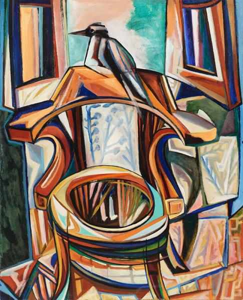 Oiseau sur le fauteuil, juillet 1960 Georges-Henri PESCADERE