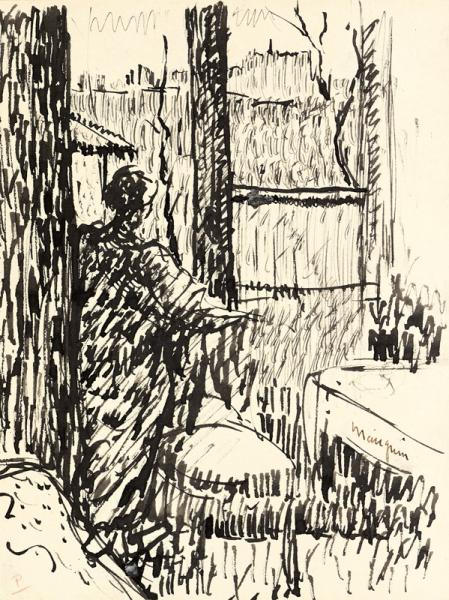 Jeanne à la fenêtre, rue Boursault, 1903 Henri MANGUIN