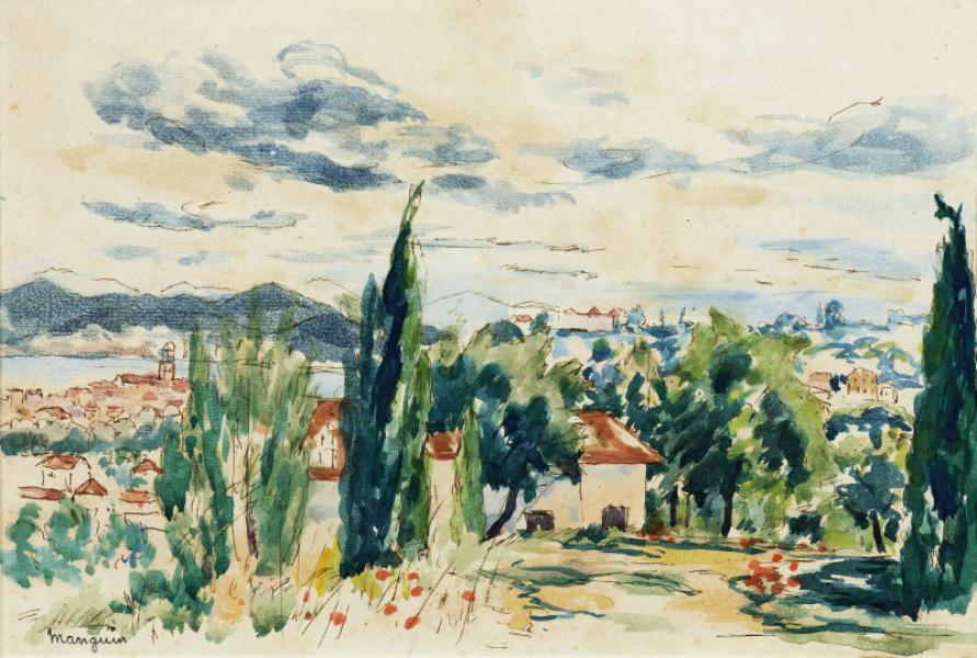 Les Hauteurs de Saint Tropez, circa 1921-1922 Henri MANGUIN