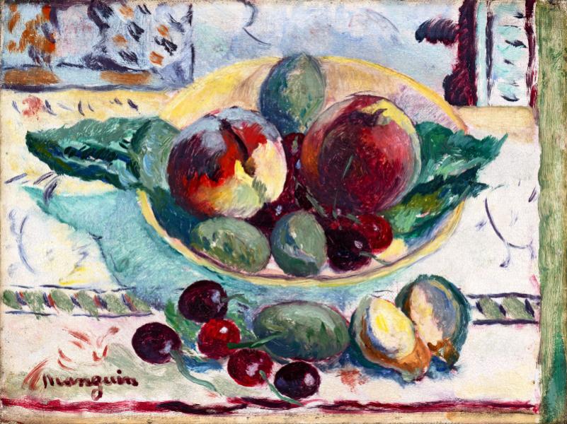 Pêches, cerises et amandes, 1947 Henri MANGUIN