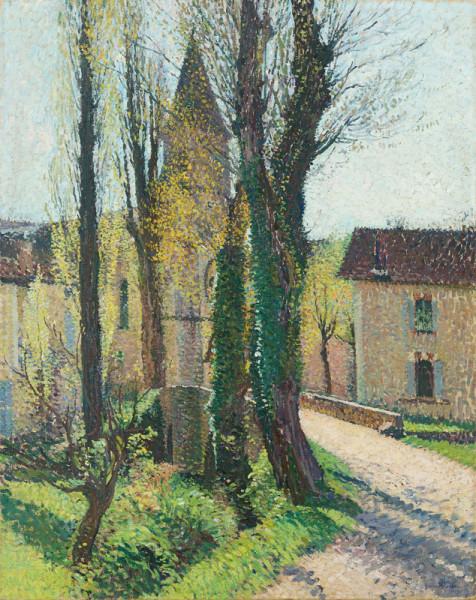 L’église de Labastide du Vert un matin de printemps Henri MARTIN