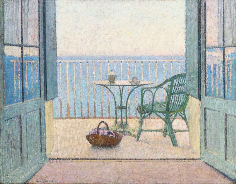 Terrasse devant la mer Henri MARTIN